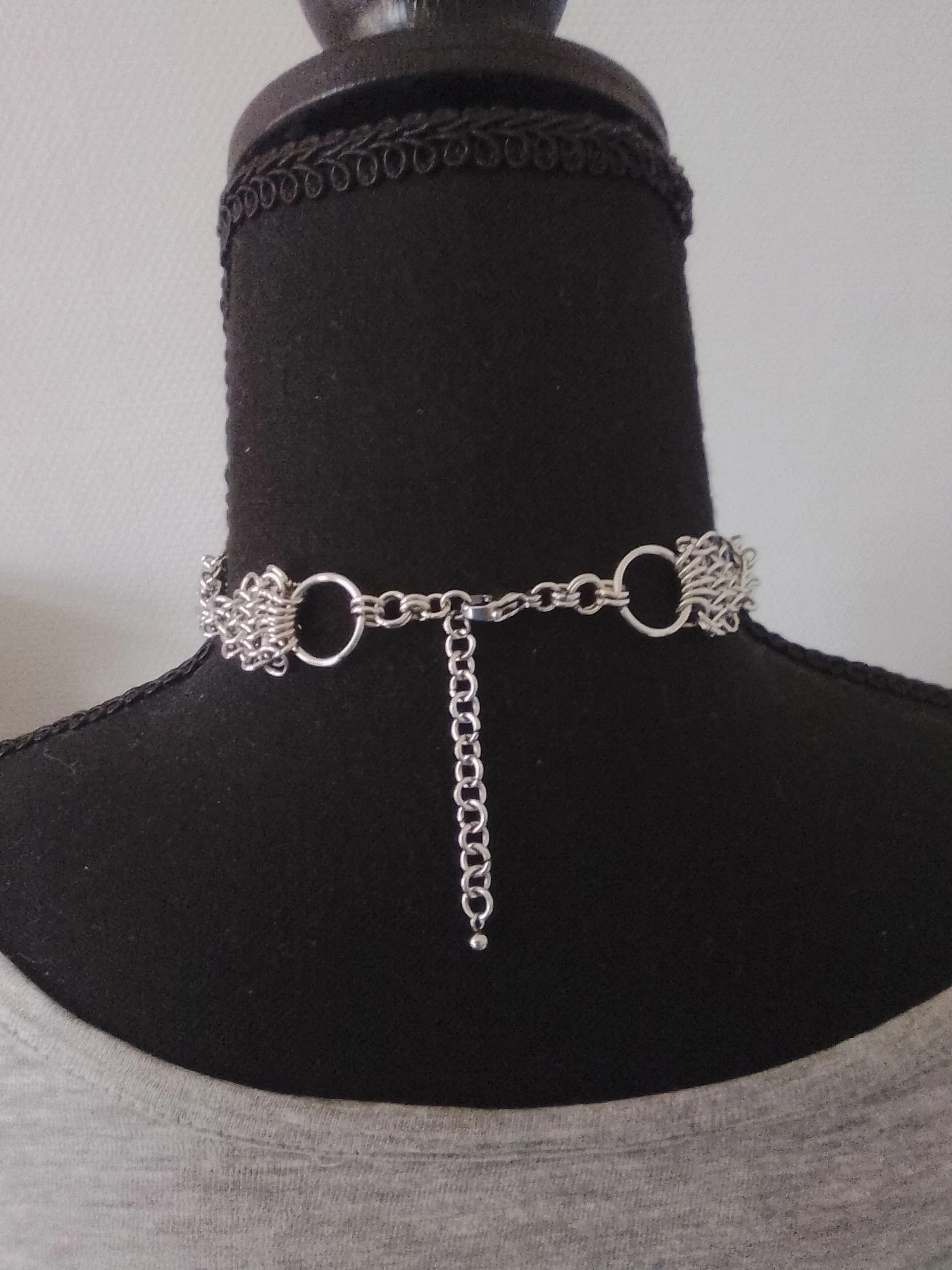 Colar choker unissex de corrente europeia – photo 3